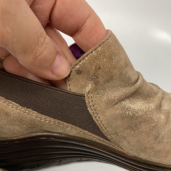 Bionica wedge shoes gold metallic shimmer size 7 - Picture 5 of 11